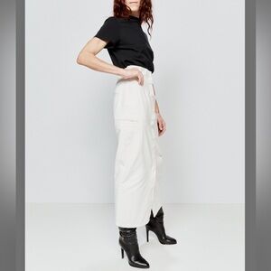 NWT Raey white cotton denim pencil skirt